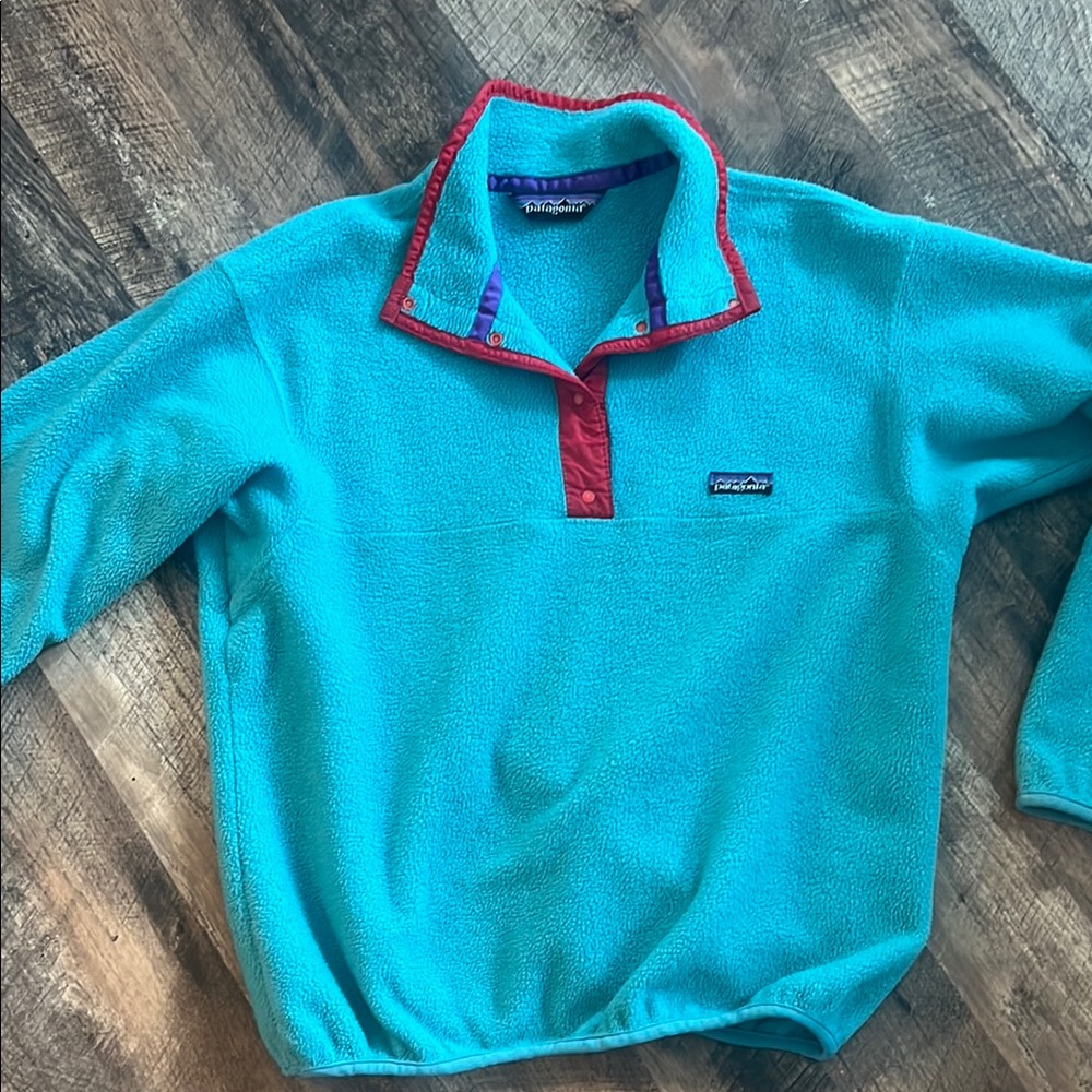 80’s Vintage Patagonia Fleece Synchilla Pullover Made In USA